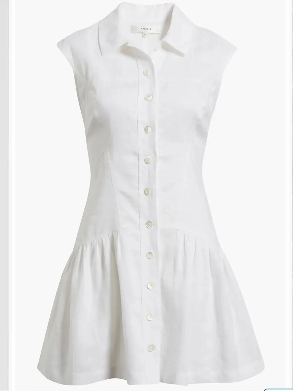 FRAME TheβDay Drop Waist Linen Dress
F4